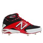 New Balance Mid-cut 4040v2 Metal Cleat Men's Mid-cut Cleats Shoes - Red, Black, White (m4040br2)