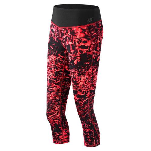 New Balance 61144 Women's Premium Performance Print Capri - Orange (wp61144dft)