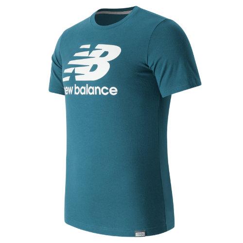 New Balance 63554 Men's Classic Ss Logo Tee - Blue (mt63554csy)