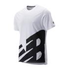 New Balance 93057 Men's Printed R.w.t. Heathertech Tee - White (mt93057wt)
