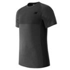 New Balance 61019 Men's M4m Seamless Short Sleeve - Black Heather (mt61019bkh)