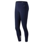 New Balance 83554 Women's Essentials Cotton Legging - Navy (wp83554pgm)