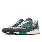 New Balance 998 Connoisseur Retro Ski Men's Made In Usa Shoes - Grey/teal/red (m998csrr)