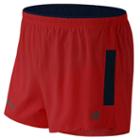 New Balance 61231 Men's Impact 3 Inch Split Short - Red/black (ms61231acc)