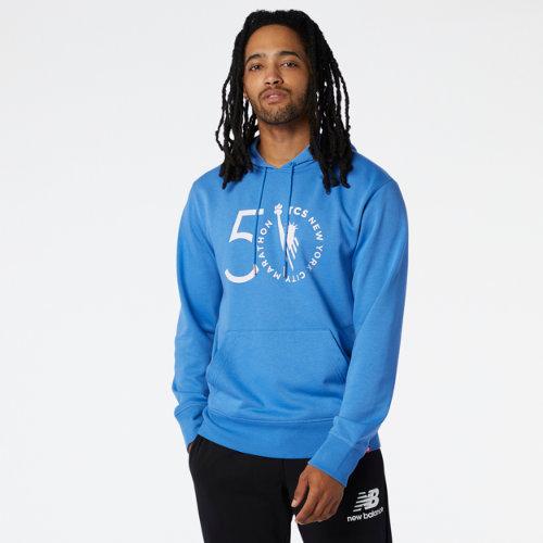 New Balance Mens Nyc Marathon Essentials Stacked Logo Po Hoodie