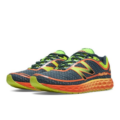 New Balance Fresh Foam Boracay Men's Running Shoes - Grey, Yellow, Orange (m980gy2)