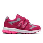 New Balance Hook And Loop 888 Kids' Running Shoes - Pink/grey (kv888pgp)