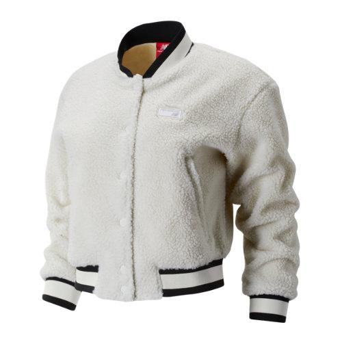 New Balance 93508 Women's Nb Athletics Stadium Sherpa Bomber - White (wj93508sh2)