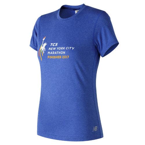 New Balance 73123 Women's Nyc Marathon Finisher Heather Tech Tee - (wt73123v-nf)