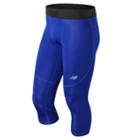 New Balance 73029 Men's Challenge 3 Qtr Tight - Blue (mp73029try)