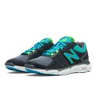 New Balance 813v3 Women's Gym Trainers Shoes - Dark Grey, Blue Atoll, Green Apple (wx813gr3)
