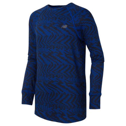 New Balance 14477 Kids' Long Sleeve Performance Tee - Navy (bt14477rsg)