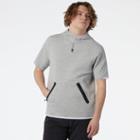 New Balance Mens Fortitech Fleece Short Sleeve Hoodie