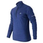 New Balance 63206 Men's Performance Merino Half Zip - Blue (mt63206mbh)