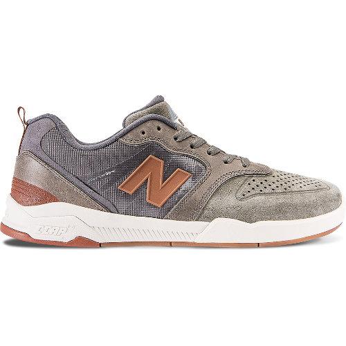 New Balance 868 Men's Skateboarding Shoes - Green/grey/orange (nm868at)