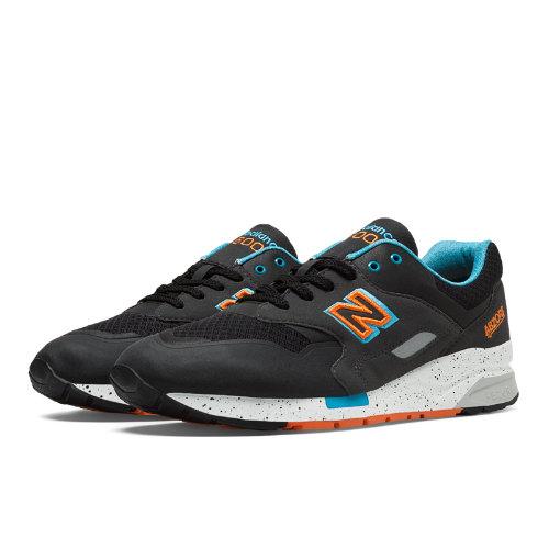 New Balance 1600 Elite Sonic Men's Running Classics Shoes - Black, Blue Atoll, Orange (cm1600ko)