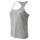 New Balance 53149 Women's Heathered Tank - Athletic Grey (wt53149ag)
