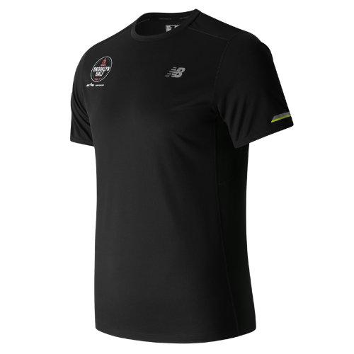 New Balance 63223 Men's Brooklyn Half Nb Ice Ss Tee - Black/white (mt63223vbkw)