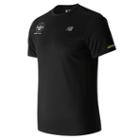 New Balance 63223 Men's Brooklyn Half Nb Ice Ss Tee - Black/white (mt63223vbkw)