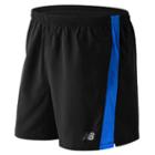 New Balance 61073 Men's Accelerate 5 Inch Short - Black, Sonar (ms61073son)