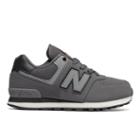 574 New Balance Kids Grade School Lifestyle Shoes - Grey/black (kl574yhg)