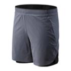 New Balance 91150 Men's 7 Inch 2 In 1 Short - Grey (ms91150led)