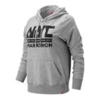 New Balance 91523 Women's Nyc Marathon Essentials Po Hoodie - Grey (wt91523mag)