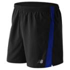 New Balance 61073 Men's Accelerate 5 Inch Short - Black/blue (ms61073mib)