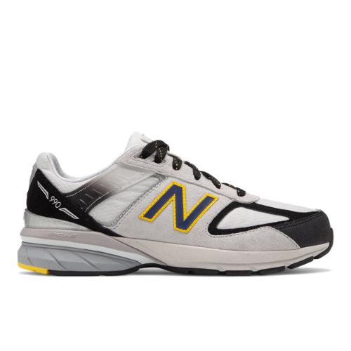 New Balance 990v5 Kids Grade School Lifestyle Shoes - Silver/black (gc990sb5)
