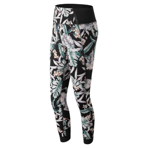 New Balance 81458 Women's Printed Evolve Tight - Black (wp81458bpt)