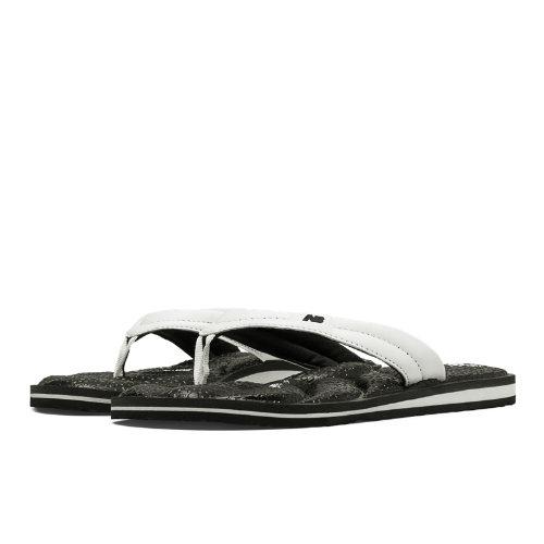 New Balance Plush H2o Thong Women's Flip Flops Shoes - Black, White (w6033bkw)
