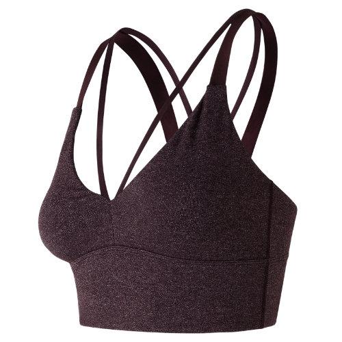 New Balance 73456 Women's Strappy Crop Top - Purple (wt73456boe)