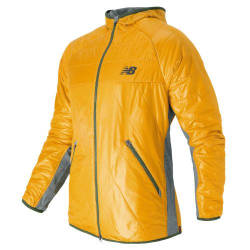 New Balance 53002 Men's Nb Heat Hybrid Jacket - Gold Rush, Cyclone (mj53002gcy)