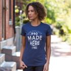 New Balance 3193 Women's 990 Graphic Tee - Navy (wet3193nv)