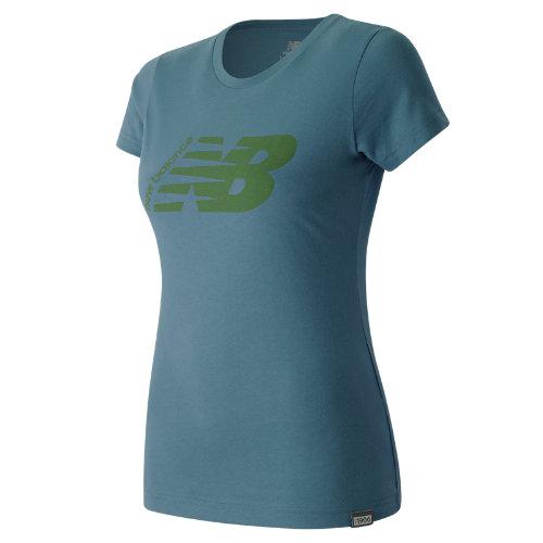 New Balance 63521 Women's Original Tee - Blue (wt63521rip)