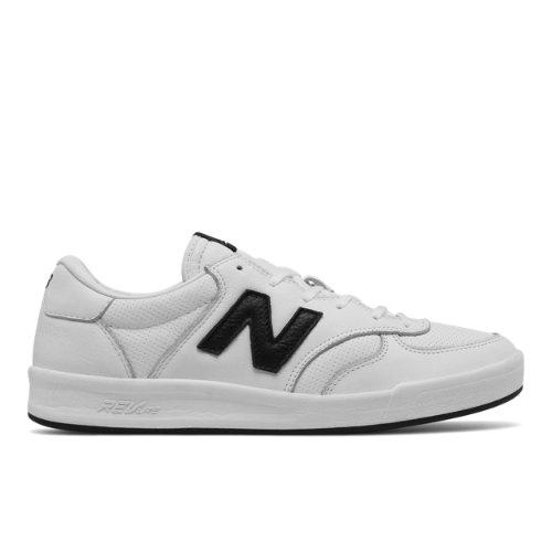 New Balance 300 Leather Men's Court Classics Shoes - White/black (crt300lc)