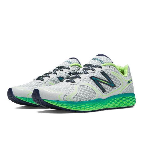 New Balance Fresh Foam 980 Men's Neutral Cushioning Shoes - White, Neon Green, Green Lake (m980bw)