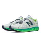 New Balance Fresh Foam 980 Men's Neutral Cushioning Shoes - White, Neon Green, Green Lake (m980bw)