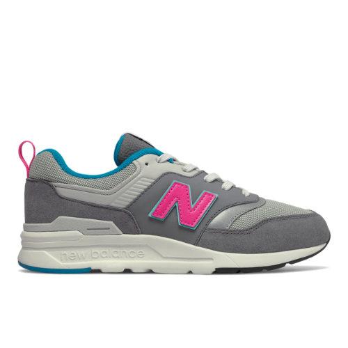 New Balance 997h Kids Grade School Lifestyle Shoes - Grey/pink (gr997hah)