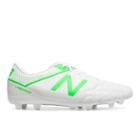 New Balance Visaro Liga Full Grain Fg Men's Soccer Shoes - White/green (msvrlfwf)