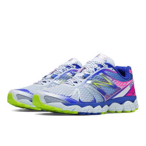 New Balance 880v4 Women's Neutral Cushioning Shoes - White, Royal Blue, Neon Pink (w880sb4)