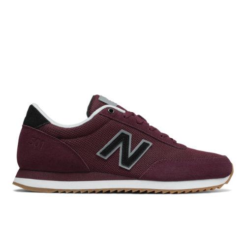 New Balance 501 Ripple Sole Men's Running Classics Shoes - Red/grey (mz501rpb)
