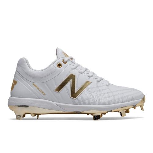 New Balance 4040v5 Hole In The Wall Gang Men's Baseball Shoes - White/gold (l4040wg5)