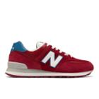 New Balance 574 Men's 574 Shoes - Red/blue (ml574obc)
