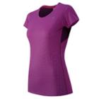 New Balance 53162 Women's Accelerate Short Sleeve Graphic - Imperial Purple, Deep Orchid (wt53162idp)