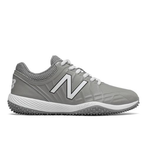 New Balance 4040v5 Youth Turf Cleat Kids Shoes - Grey/white (ty4040g5)