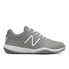 New Balance 4040v5 Youth Turf Cleat Kids Shoes - Grey/white (ty4040g5)