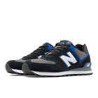 New Balance 574 Core Plus Men's 574 Shoes - Black/blue/grey (ml574aab)