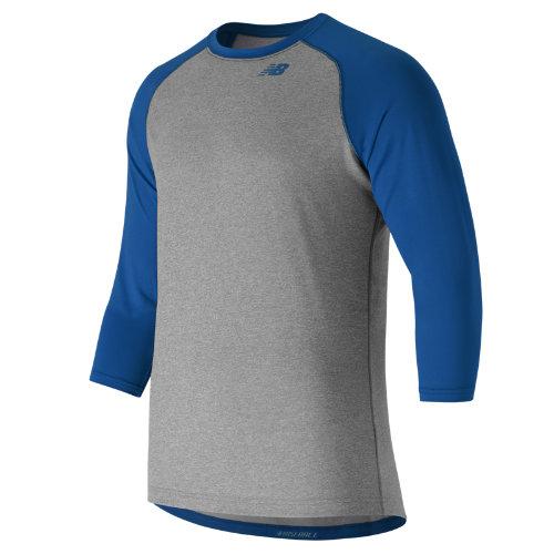 New Balance 601 Men's 3/4 Baseball Raglan Top - Blue (tmmt601try)