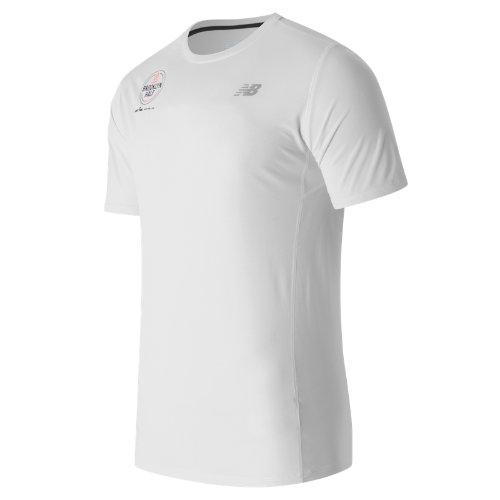 New Balance 53061 Men's Brooklyn Half Training Ss Tee - White (mt53061vwt)